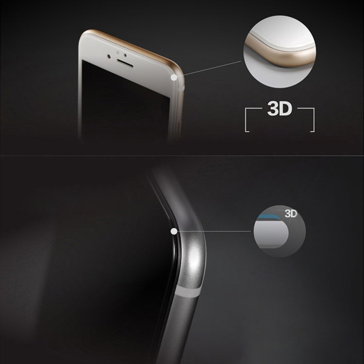 0.26mm 9H Surface Hardness 3D Explosion-proof Tempered Glass Screen Film for iPhone 6 Plus & 6s Plus(Black)-garmade.com