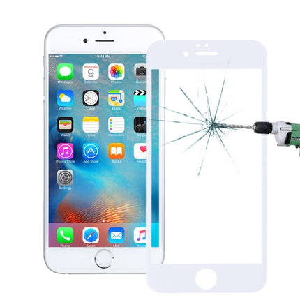 0.26mm 9H Surface Hardness 3D Explosion-proof Tempered Glass Screen Film for iPhone 6 Plus & 6s Plus(White)-garmade.com