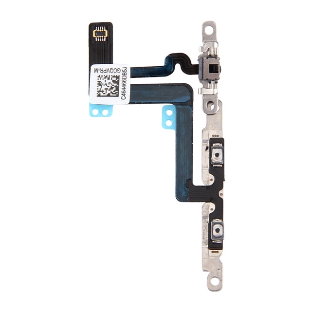 Volume Button & Mute Switch Flex Cable with Brackets for iPhone 6 Plus-garmade.com
