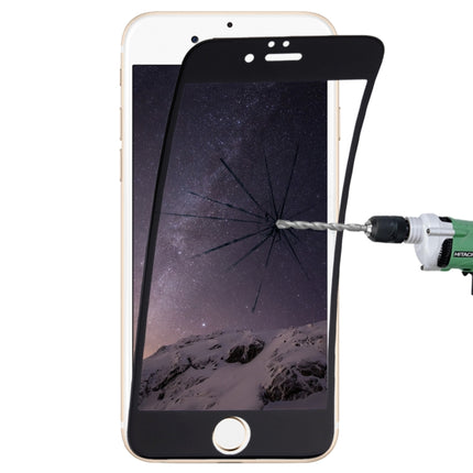 0.1mm 9H Full Screen Flexible Fiber Tempered Glass Film for iPhone 6 Plus & 6s Plus(Black)-garmade.com