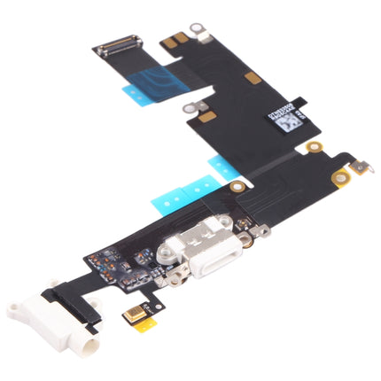 Original Charging Port Flex Cable for iPhone 6 Plus(White)-garmade.com