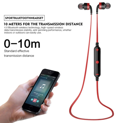 AWEI A960BL Wireless Sport Bluetooth Earphone with Wire Control, Support Handfree Call(Blue)-garmade.com