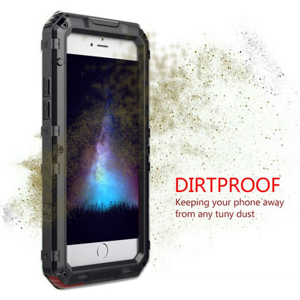Waterproof Dustproof Shockproof Zinc Alloy + Silicone Case for iPhone 6 Plus & 6s Plus (Black)-garmade.com