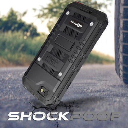 Waterproof Dustproof Shockproof Zinc Alloy + Silicone Case for iPhone 6 Plus & 6s Plus (Black)-garmade.com