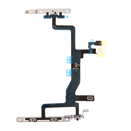 Power Button & Volume Button & Flashlight Flex Cable with Brackets for iPhone 6s-garmade.com