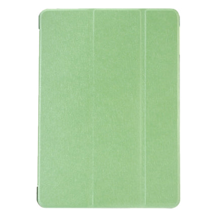 For iPad 9.7 (2018) & iPad 9.7 inch (2017) & iPad Air Silk Texture Horizontal Flip Leather Case with Three-folding Holder(Green)-garmade.com