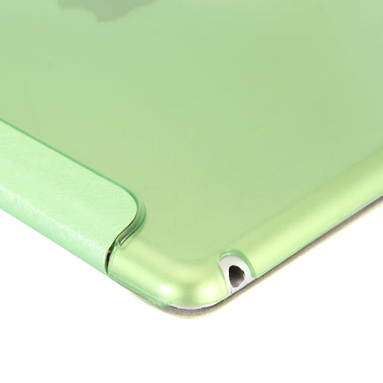 For iPad 9.7 (2018) & iPad 9.7 inch (2017) & iPad Air Silk Texture Horizontal Flip Leather Case with Three-folding Holder(Green)-garmade.com