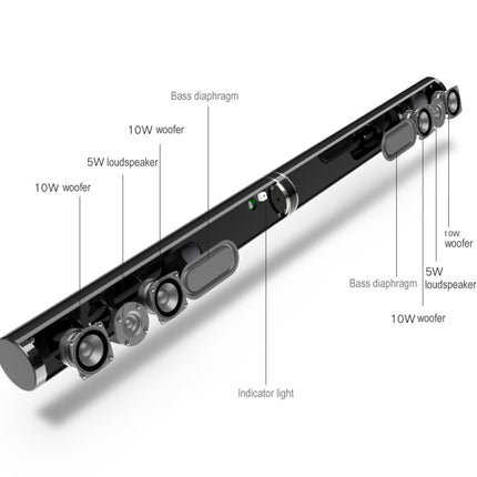 LP1807 Wireless Bluetooth Speaker, Support AUX / Optical / HDMI ARC / RCA / Subwoofer / USB-garmade.com