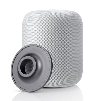 HomePod Intelligent Speaker Base Stainless Steel Base Speaker Pad(Grey)-garmade.com