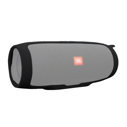 Shockproof Waterproof Soft Silicone Cover Protective Sleeve Bag for JBL Charge3 Bluetooth Speaker(Black)-garmade.com