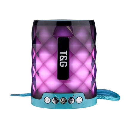 T&G TG155 Bluetooth 4.2 Mini Portable Wireless Bluetooth Speaker with Colorful Lights(Green)-garmade.com