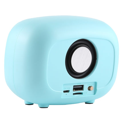 Q108 Retro Mini Wireless Bluetooth Speaker, Support Hands-free / TF Card / U disk / FM(Blue)-garmade.com