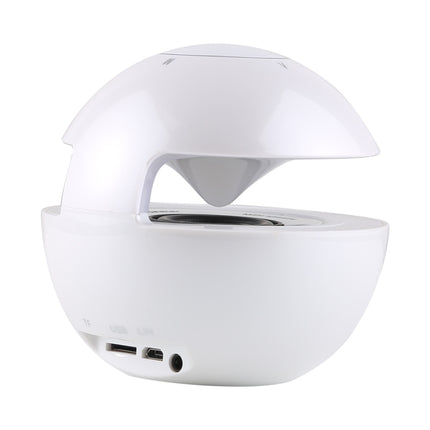 BT-118 Mini Wireless Bluetooth Speaker with Breathing Light, Support Hands-free / TF Card / AUX(White)-garmade.com