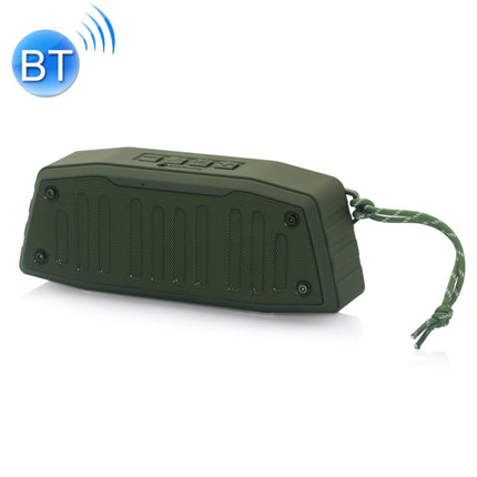 NewRixing NR-4019 Outdoor Portable Bluetooth Speaker with Hands-free Call Function, Support TF Card & USB & FM & AUX (Green)-garmade.com