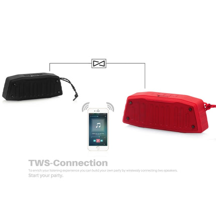 NewRixing NR-4019 Outdoor Portable Bluetooth Speaker with Hands-free Call Function, Support TF Card & USB & FM & AUX (Blue)-garmade.com
