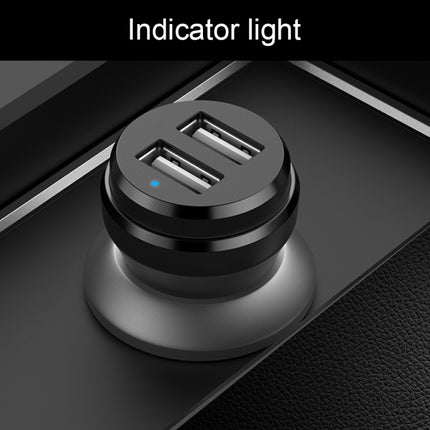 ipipoo XP-1 Dual USB Car Fast Charging Charger with Android Line (Black)-garmade.com