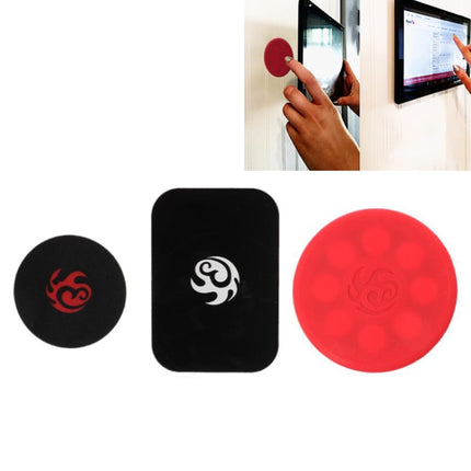 Universal Magnetic Sticker Wall Fixed Bracket for iPhone / iPad(Red)-garmade.com