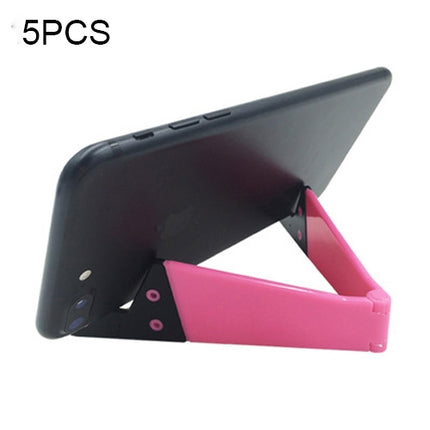 V Shape Universal Mobile Phone Tablet Bracket Holder (Pink)-garmade.com