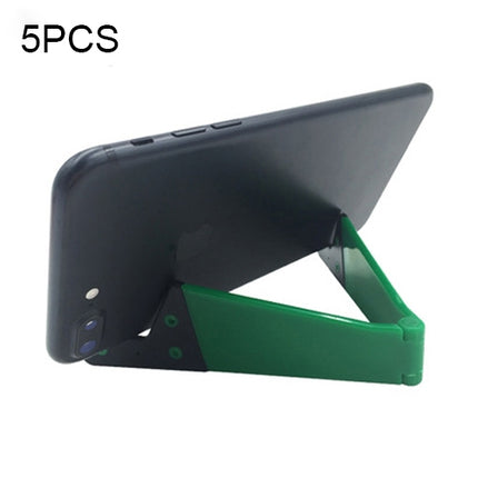 V Shape Universal Mobile Phone Tablet Bracket Holder (Green)-garmade.com