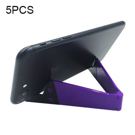 V Shape Universal Mobile Phone Tablet Bracket Holder (Purple)-garmade.com