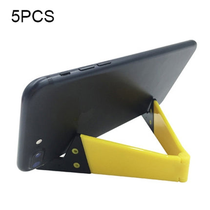 V Shape Universal Mobile Phone Tablet Bracket Holder(Yellow)-garmade.com