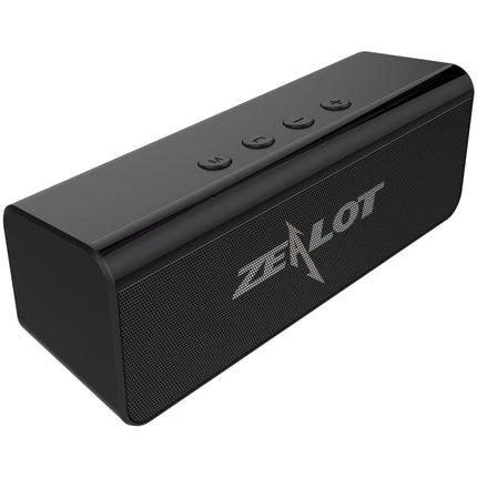 ZEALOT S31 10W 3D HiFi Stereo Wireless Bluetooth Speaker, Support Hands-free / USB / AUX / TF Card(Black)-garmade.com