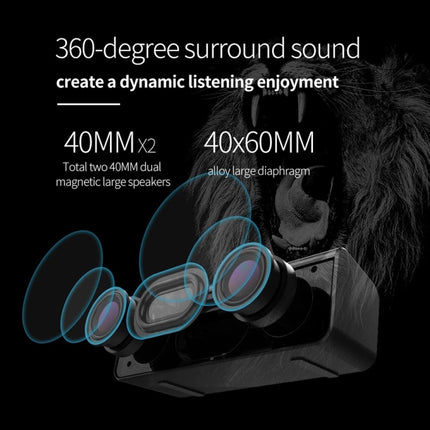 ZEALOT S31 10W 3D HiFi Stereo Wireless Bluetooth Speaker, Support Hands-free / USB / AUX / TF Card (Gray Blue)-garmade.com