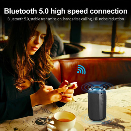 ZEALOT S32 5W HiFi Bass Wireless Bluetooth Speaker, Support Hands-free / USB / AUX(Black)-garmade.com