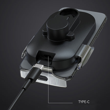 HAMTOD C20 15W Adjustable QI Smart Sensor Car Air Outlet Wireless Charging Holder for 4.6-7 inch Mobile Phones-garmade.com