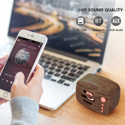 B11 Bluetooth 5.0 Retro Style Wireless Bluetooth Speaker, Supports Hands-free Calling & 32GB TF Card & 3.5mm Audio Jack(Black)-garmade.com