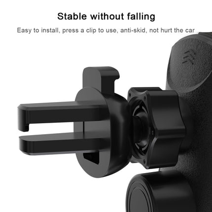 Q2 15W Universal Rotation Infrared Induction Magnetic Car Wireless Charging Mobile Phone Holder with Micro USB + 8 Pin + Type-C / USB-C Magnetic Connector(Red)-garmade.com