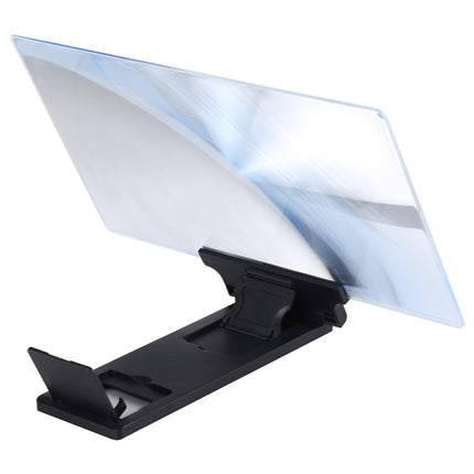 F6 12 inch Universal Foldable 3D Mobile Phone Screen Magnifier with Lazy Stand (Black)-garmade.com