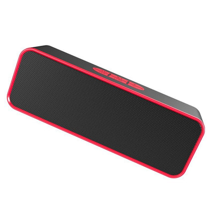 SC211 Portable Subwoofer Wireless Bluetooth Speaker Bluetooth 5.0, Support TF Card & U Disk & 3.5mm AUX (Red)-garmade.com