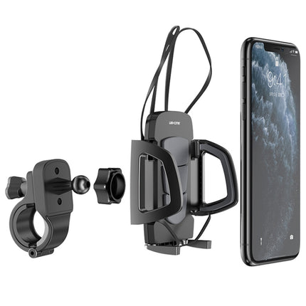 WK WA-S39 Escort Series Phone Holder for Bicycle / Motorcycle(Black)-garmade.com