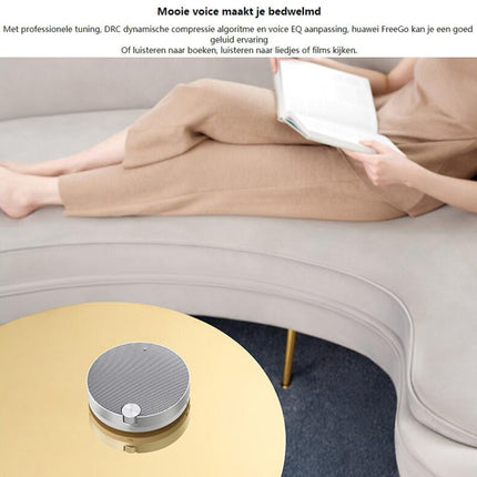 Original Huawei FreeGO Bluetooth 5.0 Portable Pickup Noise Reduction Bluetooth Speaker(Silver)-garmade.com