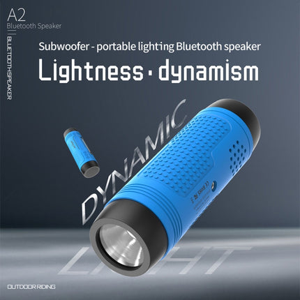 ZEALOT A2 Multifunctional Bass Wireless Bluetooth Speaker, Built-in Microphone, Support Bluetooth Call & AUX & TF Card & LED Lights (Blue)-garmade.com
