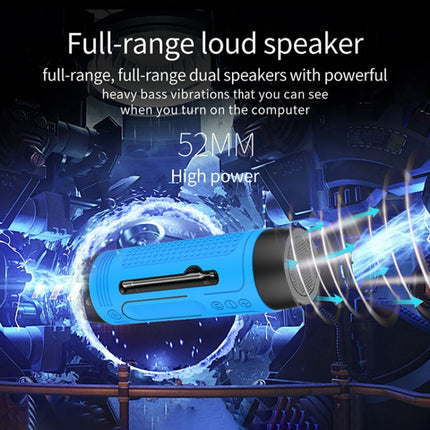 ZEALOT A2 Multifunctional Bass Wireless Bluetooth Speaker, Built-in Microphone, Support Bluetooth Call & AUX & TF Card & LED Lights (Dark Green)-garmade.com