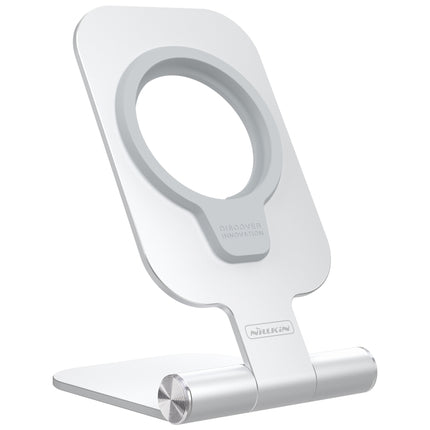 NILLKIN Vertical Folding Stand，Support Magsafe Charger(Silver)-garmade.com