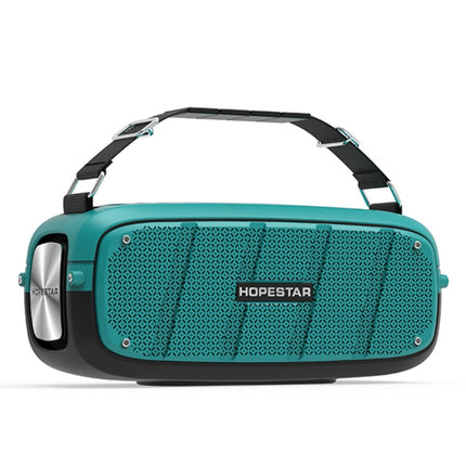 HOPESTAR A20 TWS Portable Outdoor Waterproof Subwoofer Bluetooth Speaker, Support Power Bank & Hands-free Call & U Disk & TF Card & 3.5mm AUX(Blue)-garmade.com
