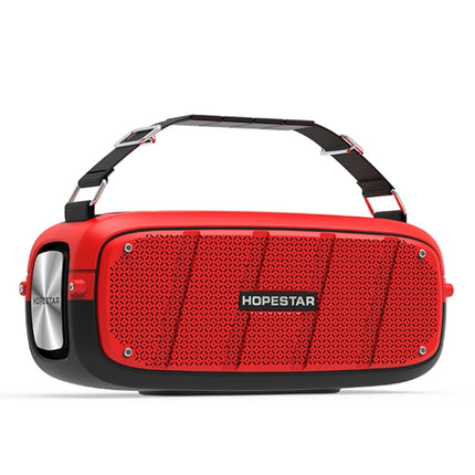 HOPESTAR A20 TWS Portable Outdoor Waterproof Subwoofer Bluetooth Speaker, Support Power Bank & Hands-free Call & U Disk & TF Card & 3.5mm AUX(Red)-garmade.com
