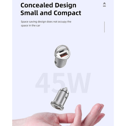 awei C-708 PD 45W USB + Type-C / USB-C Mini Car Charger-garmade.com