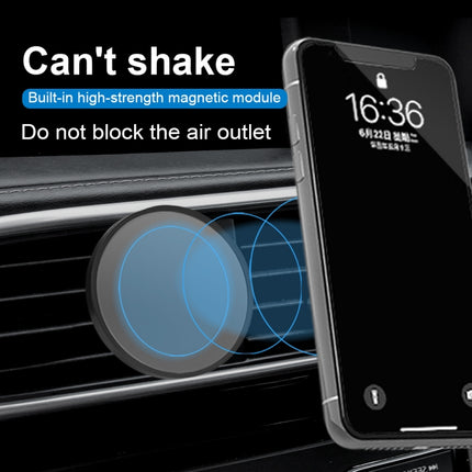 R-JUST HZ10 Small Whirlwind Magnetic Car Phone Holder (Carbon Fiber Black)-garmade.com