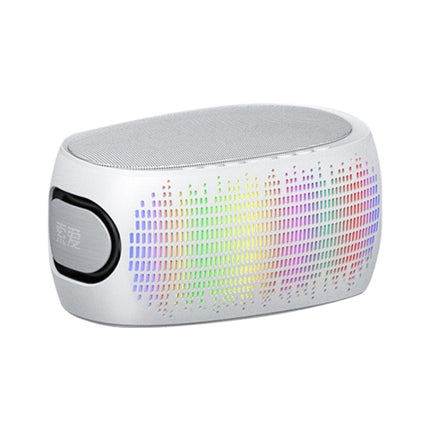 SOAIY K1 Colorful Lighting Mini 3D Surround Subwoofer Wireless Bluetooth Speaker(White)-garmade.com