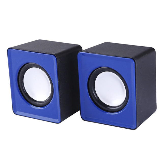USB Mini Mobile Phone Computer Wired Speaker, Does Not Support Tuning(Blue)-garmade.com