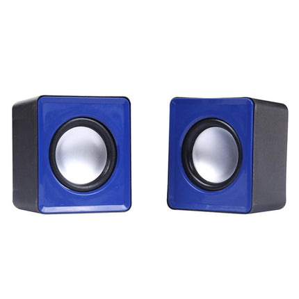 USB Mini Mobile Phone Computer Wired Speaker, Does Not Support Tuning(Blue)-garmade.com