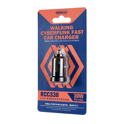 REMAX RCC338 Walking Series 2 in 1 Car 30W PD Fast Charger-garmade.com