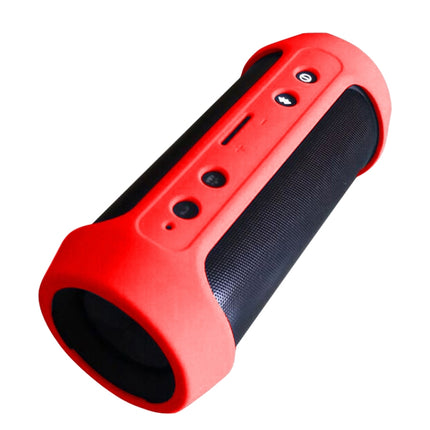 XJB-J2 Waterproof Shockproof Bluetooth Speaker Silicone Case for JBL Charge 2+ (Red)-garmade.com
