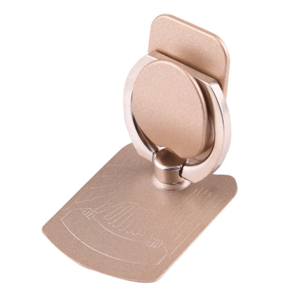 Cmzact CPS-2in1 2 in 1 Eagle Shape 360 Degrees Rotation Magnetic Phone Ring Stent Car Hook Mount(Gold)-garmade.com