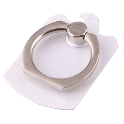 Cmzact CPS-2in1 2 in 1 Eagle Shape 360 Degrees Rotation Magnetic Phone Ring Stent Car Hook Mount(White)-garmade.com