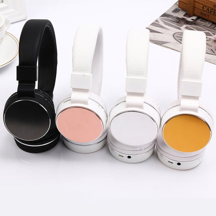 SH-16 Headband Folding Stereo Wireless Bluetooth Headphone Headset, Support 3.5mm Audio & Hands-free Call & TF Card &FM, for iPhone, iPad, iPod, Samsung, HTC, Sony, Huawei, Xiaomi and other Audio Devices(Rose Gold)-garmade.com